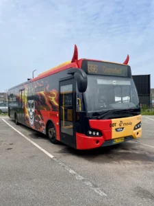 Movia COPENHELL bus med djævlehorn udviklet af Republikken Create