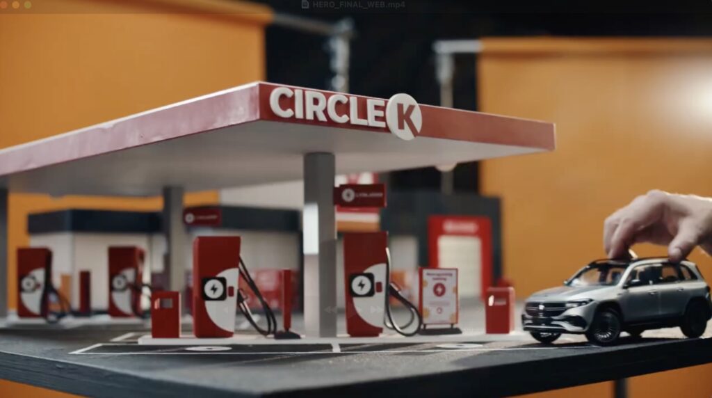 Circle K arkitekturmodel 3D printet