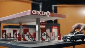 Circle K arkitekturmodel 3D printet
