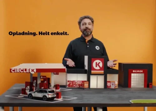 Circle K skalamodel reklame